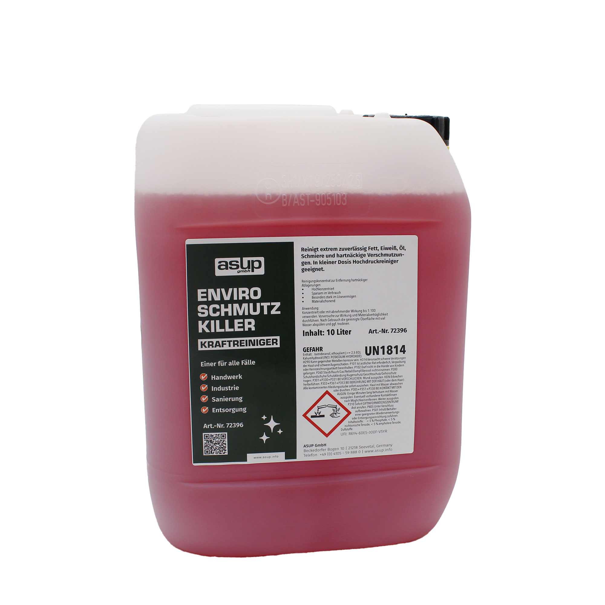 Schmutz Entferner, Kraftreiniger, Environ Schmutz Killer, Flüssigreiniger, 10 Liter