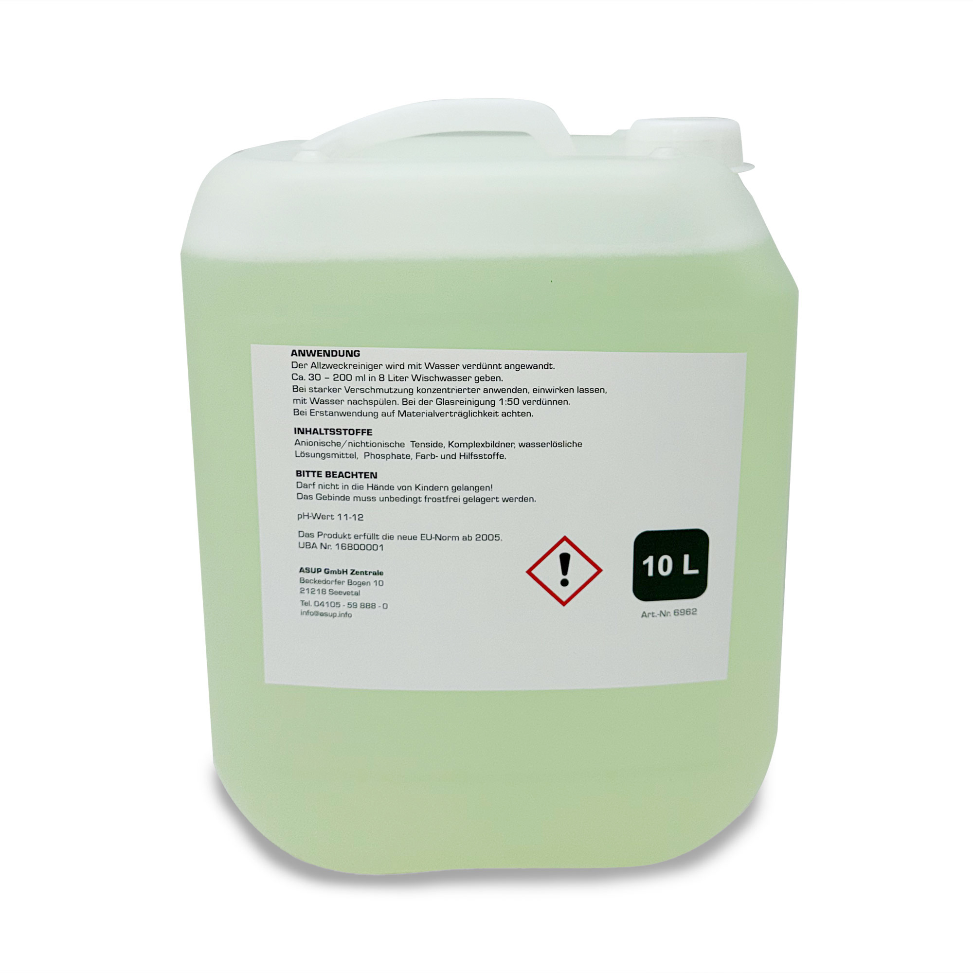 Desinfektionsmittel, Großes Behältnis, Flüssigkeit, grünliche Lösung, 10 Liter