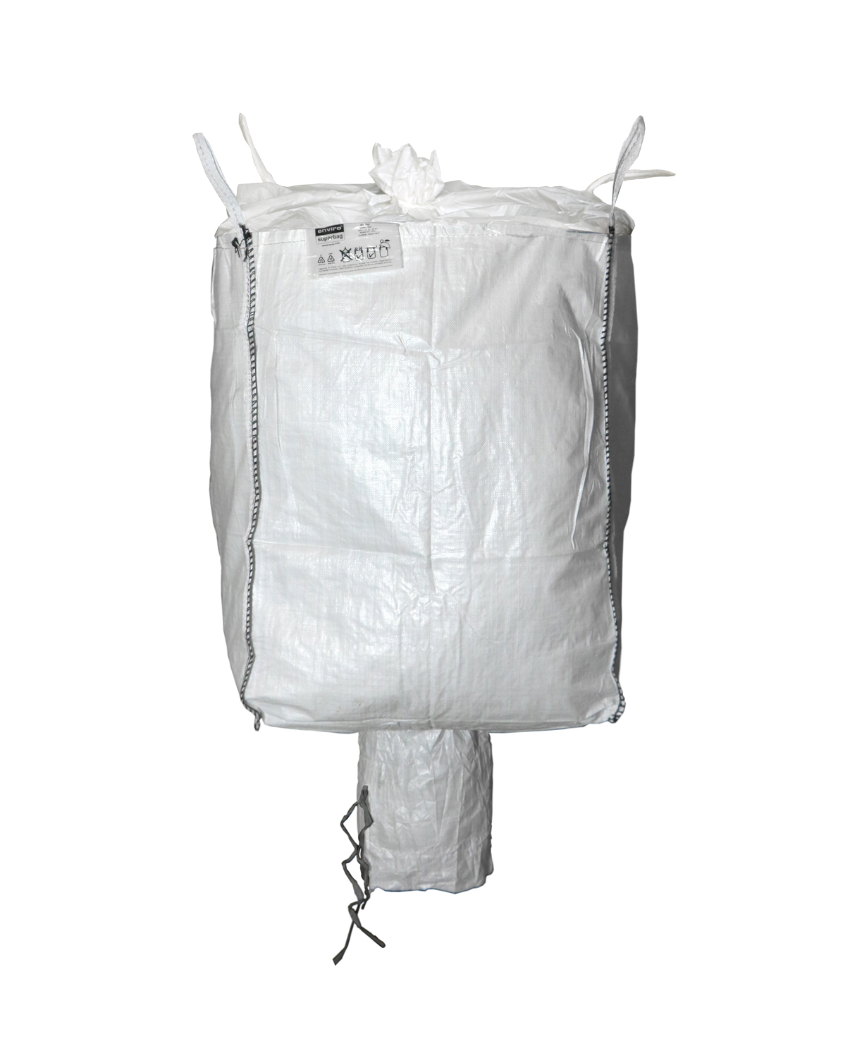 Big Bag 90x90x115 cm, mit Schürze und Auslauf, SWL 1.500 kg
