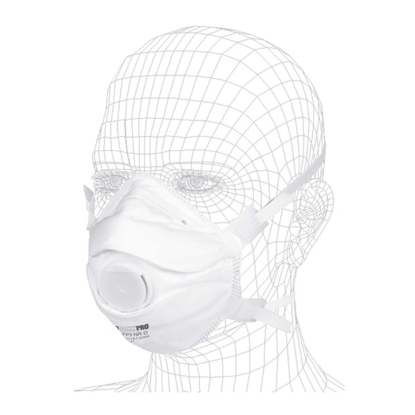 Atemschutzmaske FFP3 NR D mit Ventil - Solidmaxx Pro